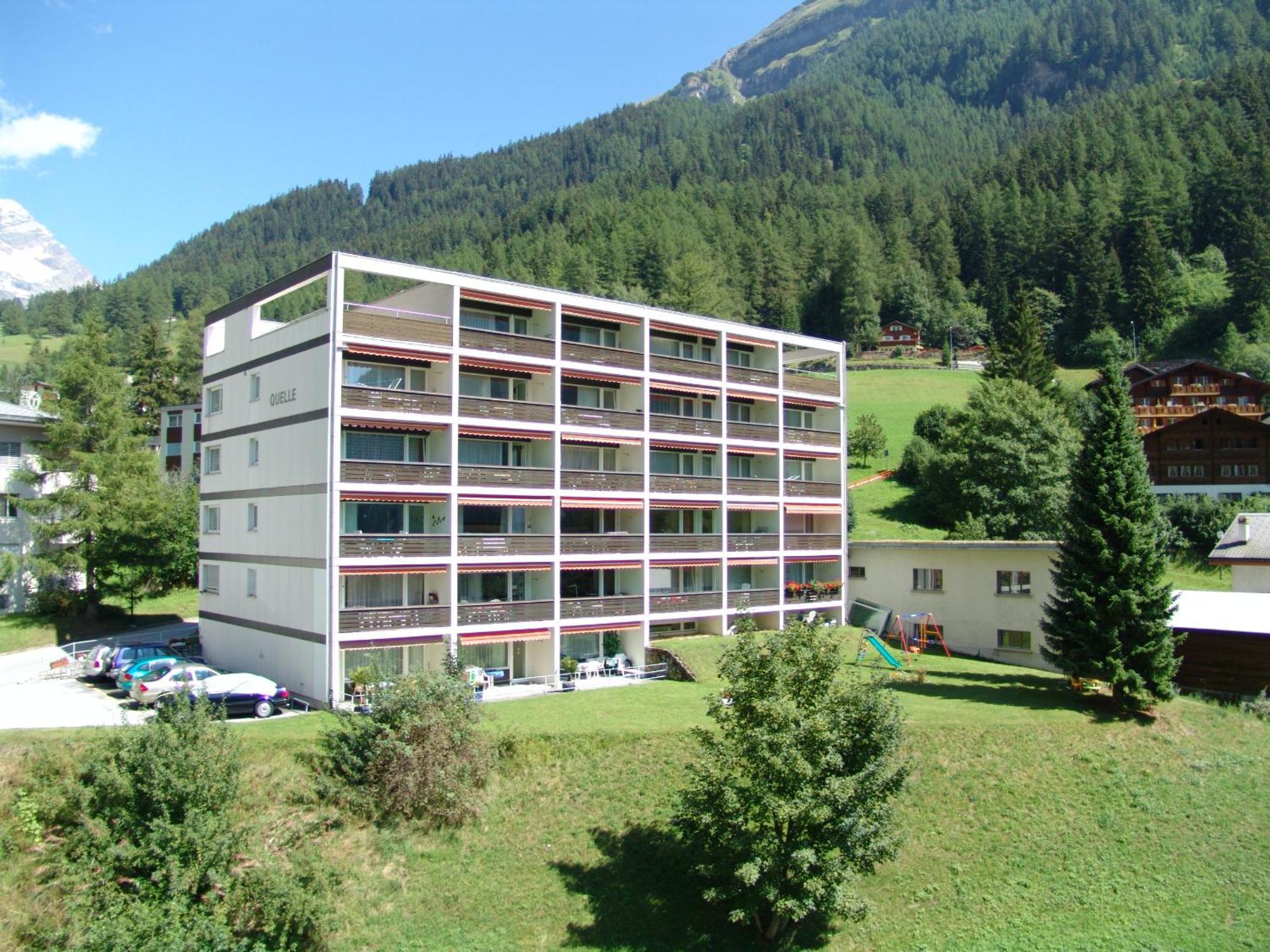 Apartments Haus Quelle Leukerbad Exteriör bild